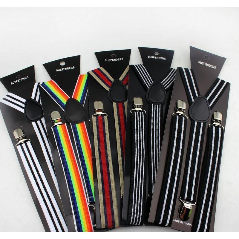 Thin Stripes Collection Suspenders - 5 Colors