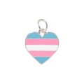 Transgender Heart Pride Charms