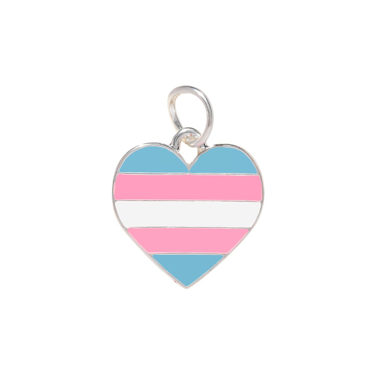 Transgender Heart Pride Charms