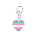 Transgender Heart Pride Hanging Charms