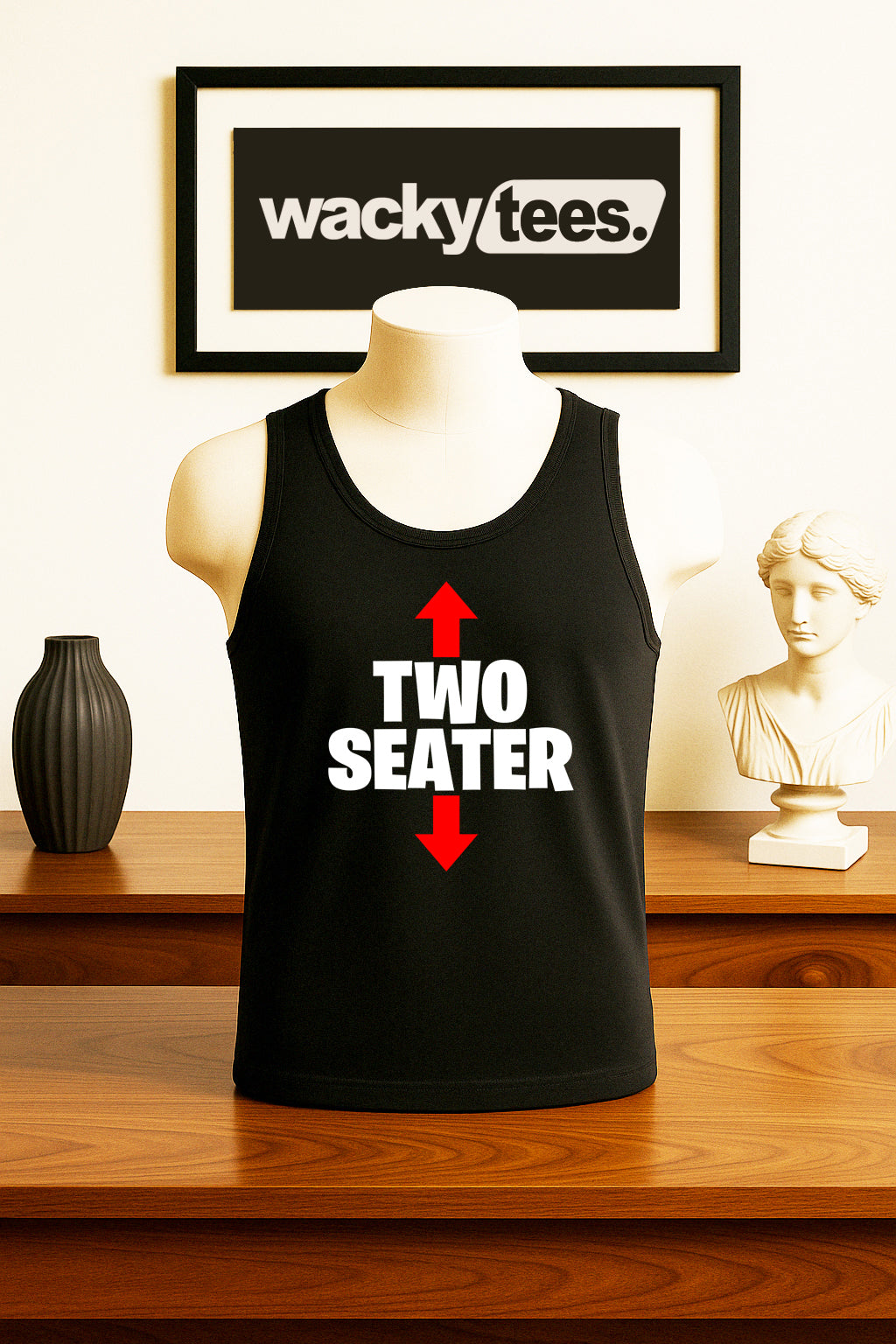 Two Seater Face and Bottom Seat Funny Adult Humor Graphic Tee Shirt