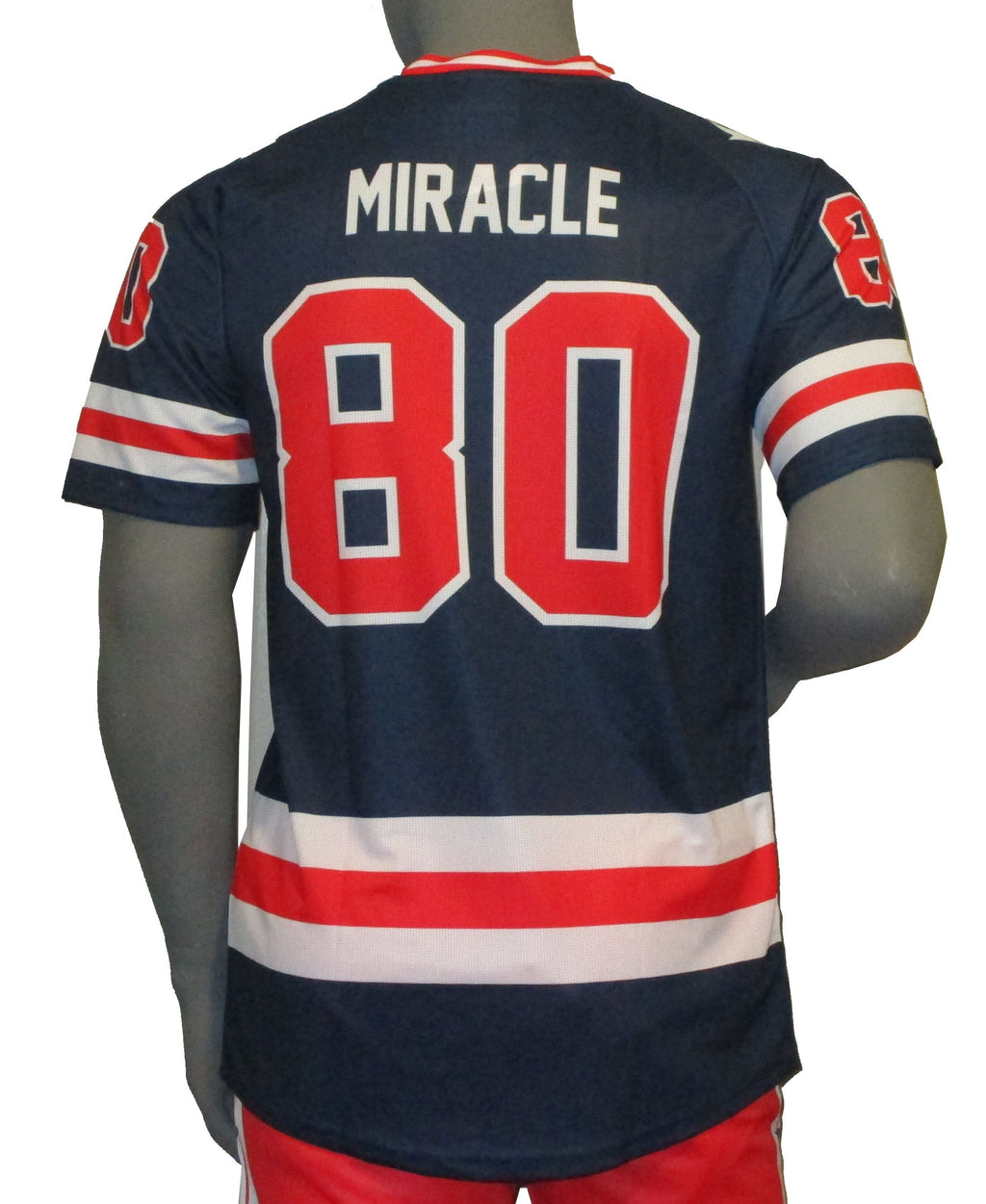 USA Hockey Adult Miracle on Ice 1980 Team Jersey Authentic Navy Tee