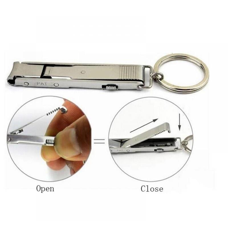 Ultra Slim Nail Clipper Key Chain