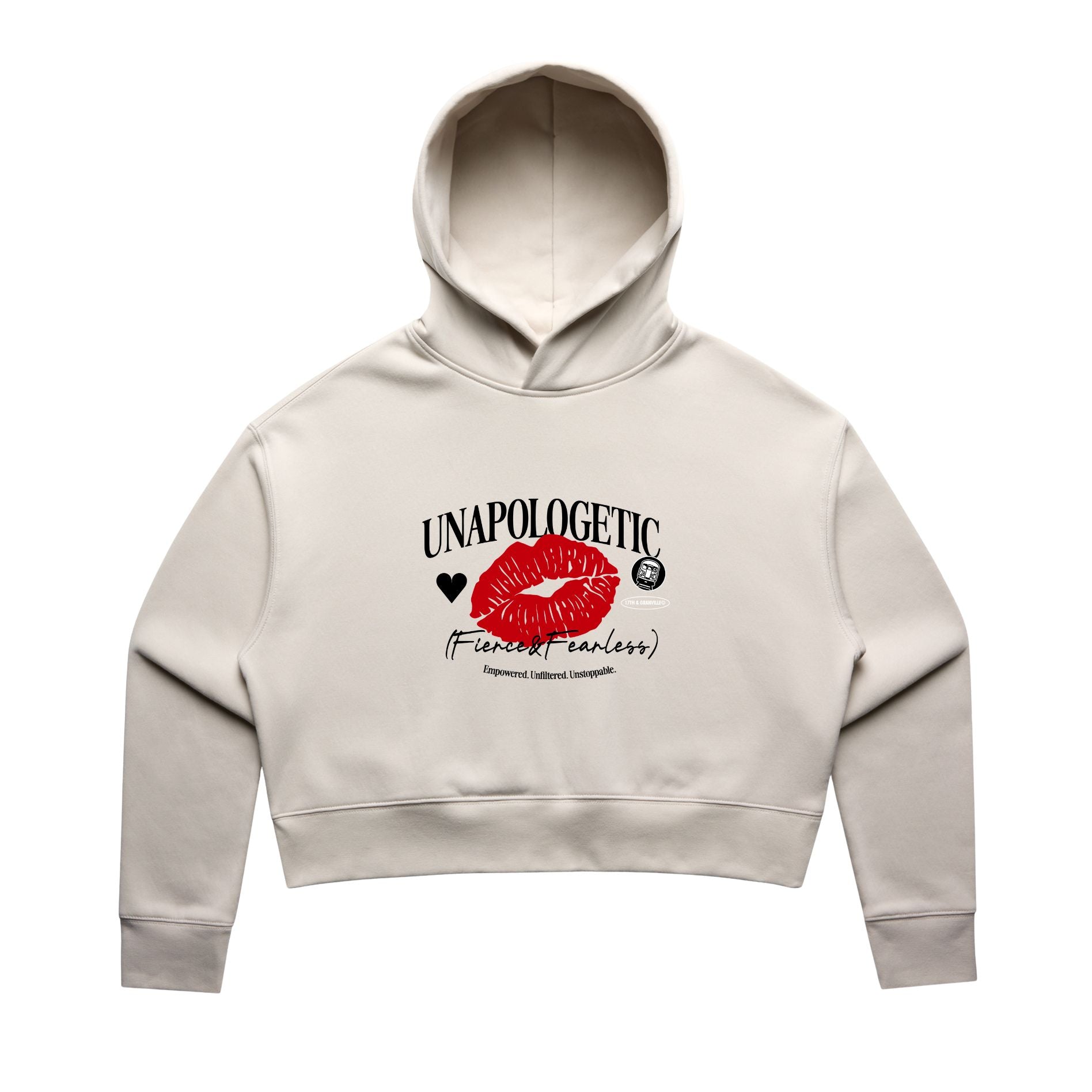 Unapologetic Fierce & Fearless Crop Hoodie – Feminine Energy Collection