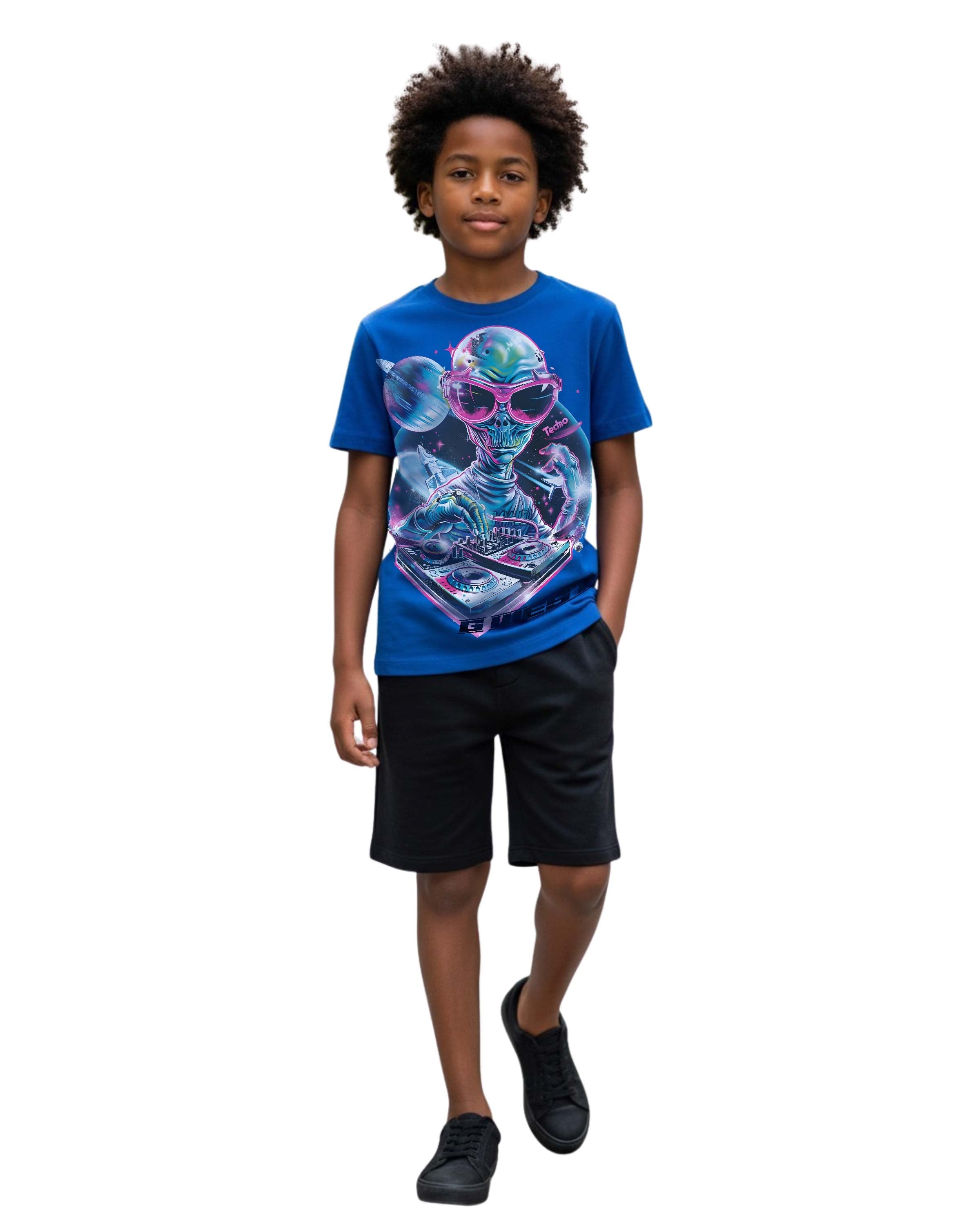 G West Kids Techno Dj Tshirt Mens