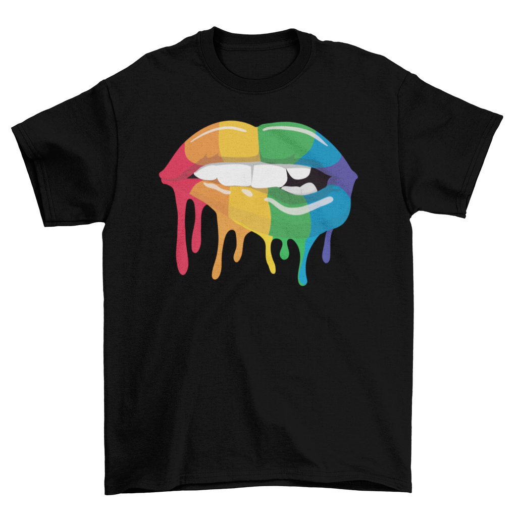 Rainbow lips t-shirt
