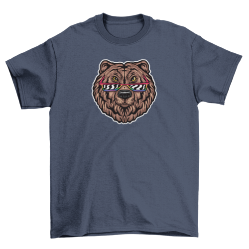Bear with LGBT+ glasses t-shirt