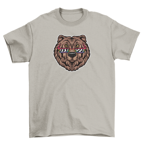 Bear with LGBT+ glasses t-shirt