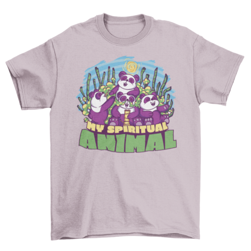 Funny stoner pandas t-shirt