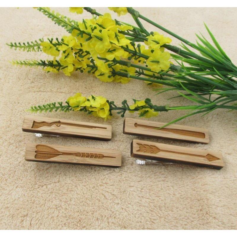 Vintage Arrow Collection Wooden Tie Bars/Clips - 7 Styles