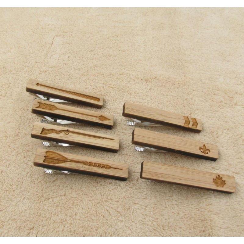 Vintage Arrow Collection Wooden Tie Bars/Clips - 7 Styles