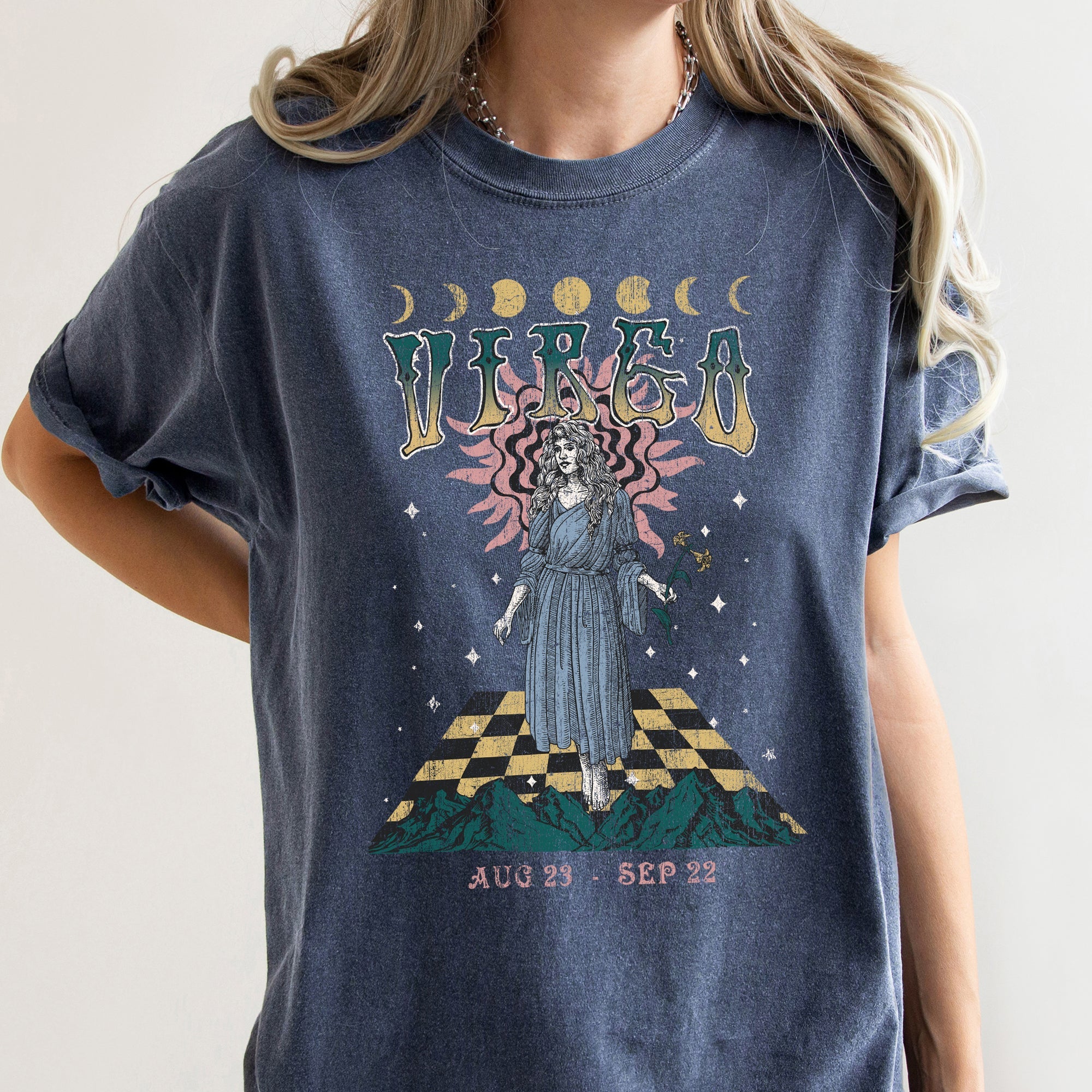 Virgo Zodiac Comfort Colors Tees, Horoscope, Astrology