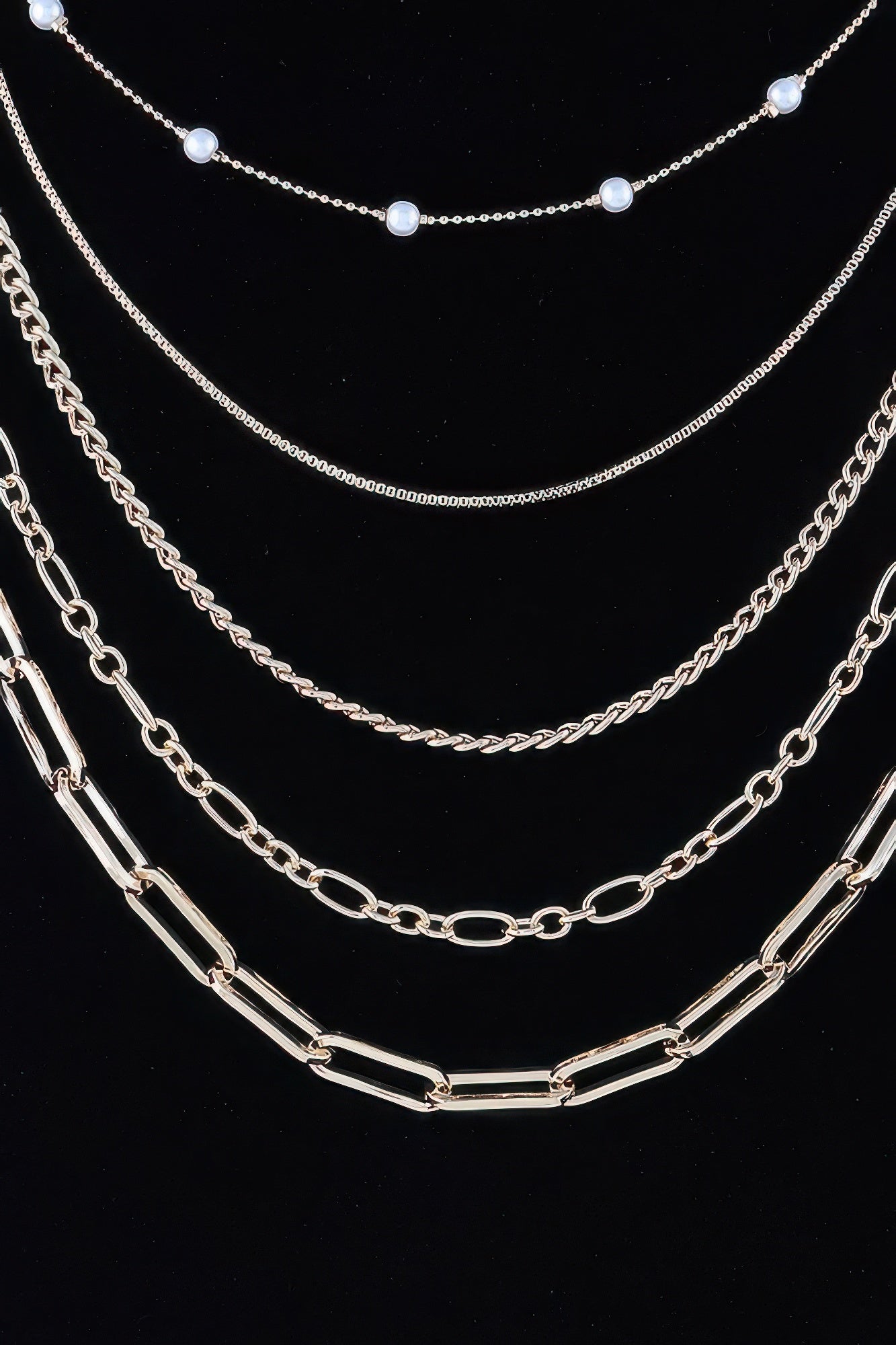 Multi Chain Drop Necklace