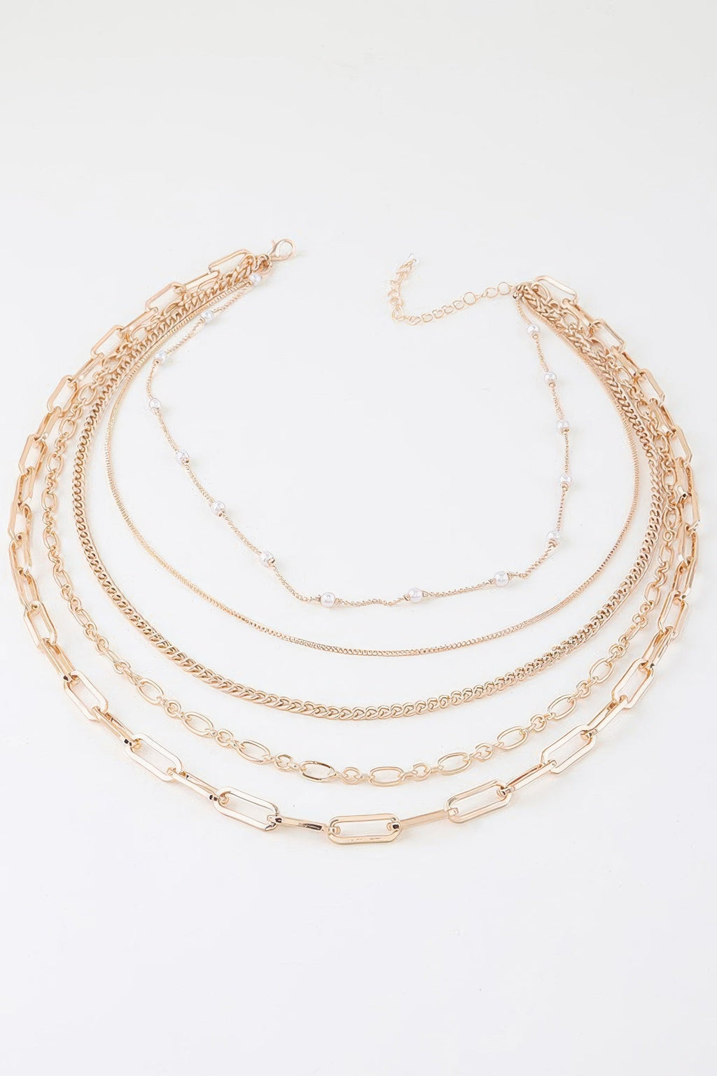 Multi Chain Drop Necklace