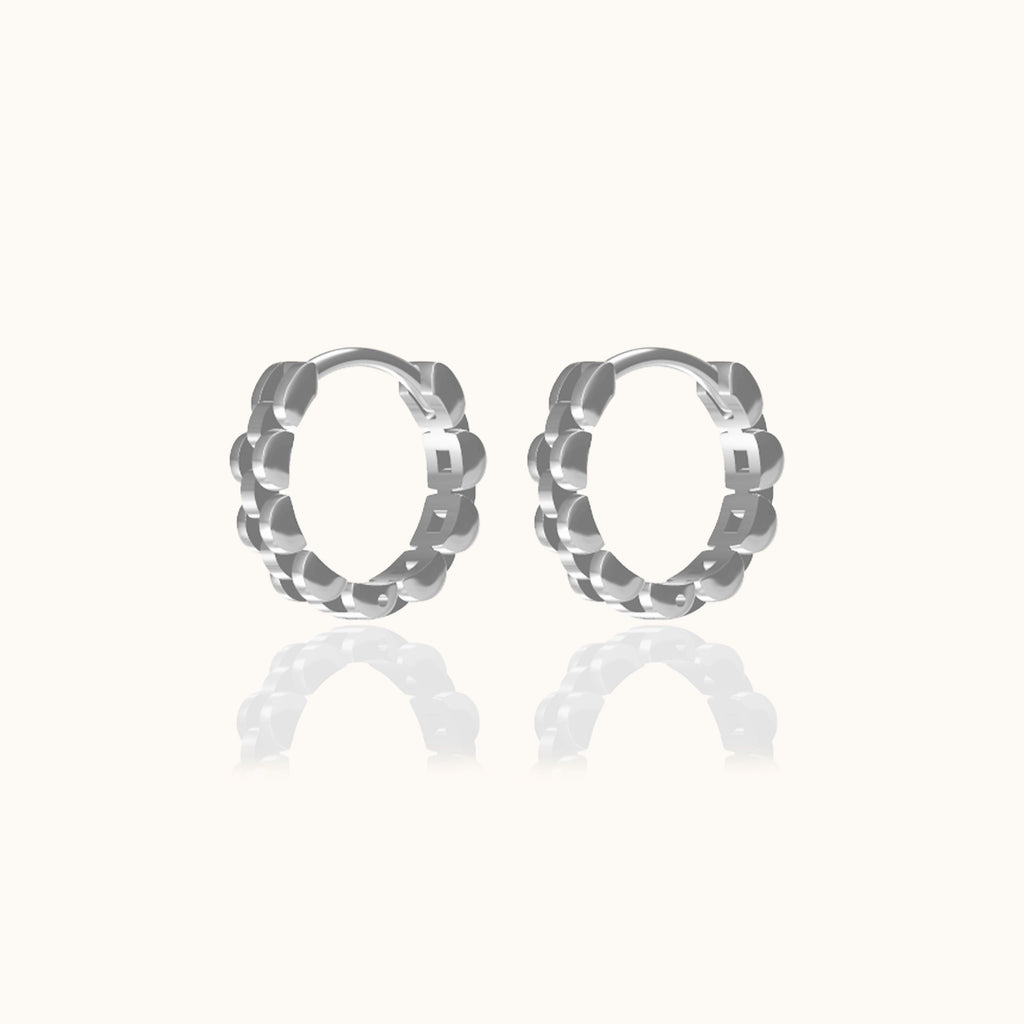 Watch Chain Hoop Earrings