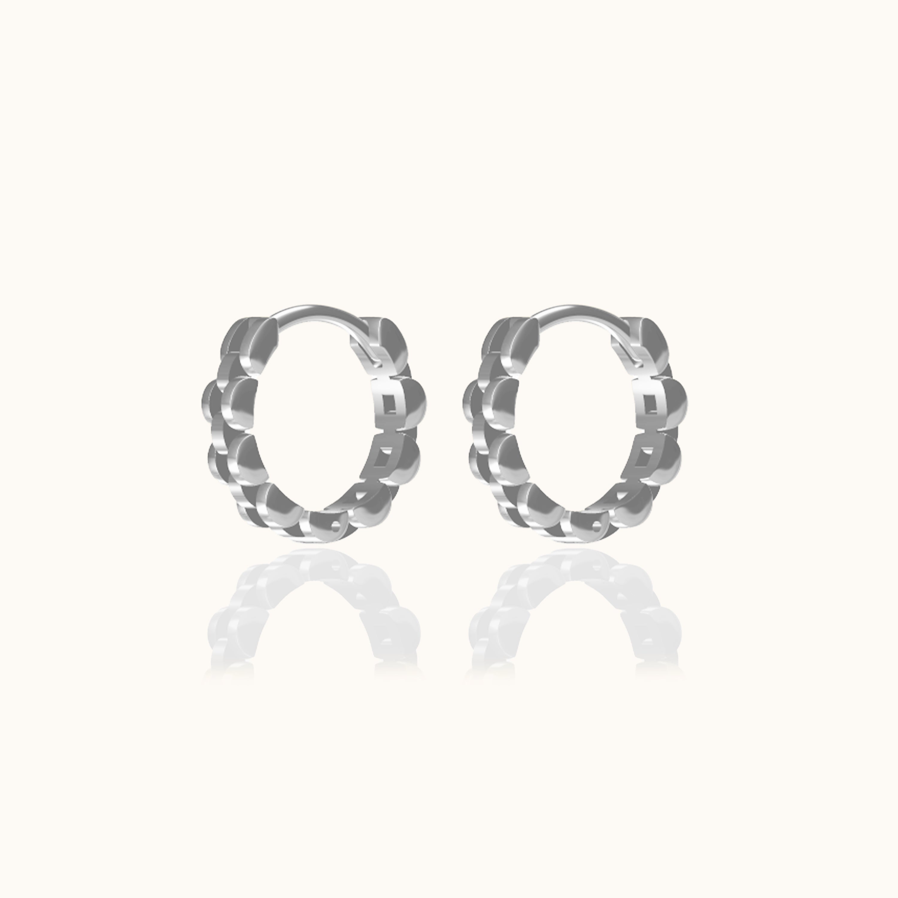 Watch Chain Hoop Earrings