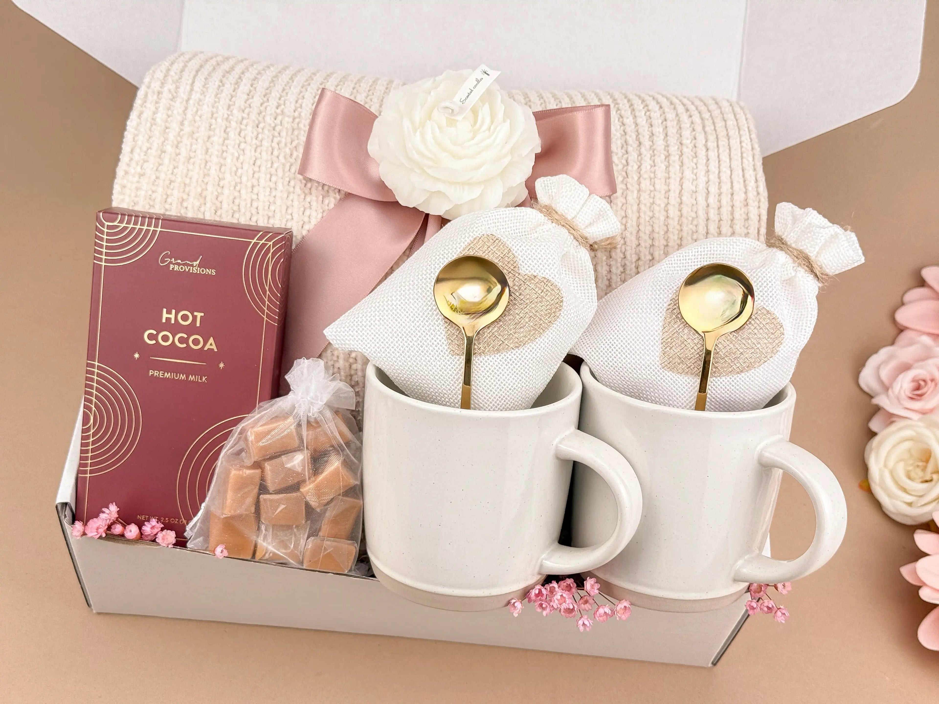 Housewarming Gift Box with Blanket and Candle – New Home Set