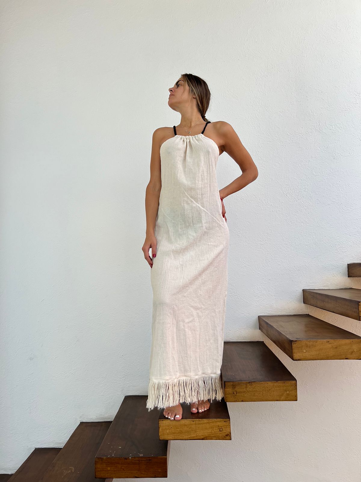 Handmade Boho Beach Maxi Dress "CRUSSY", by ALLE BOHO