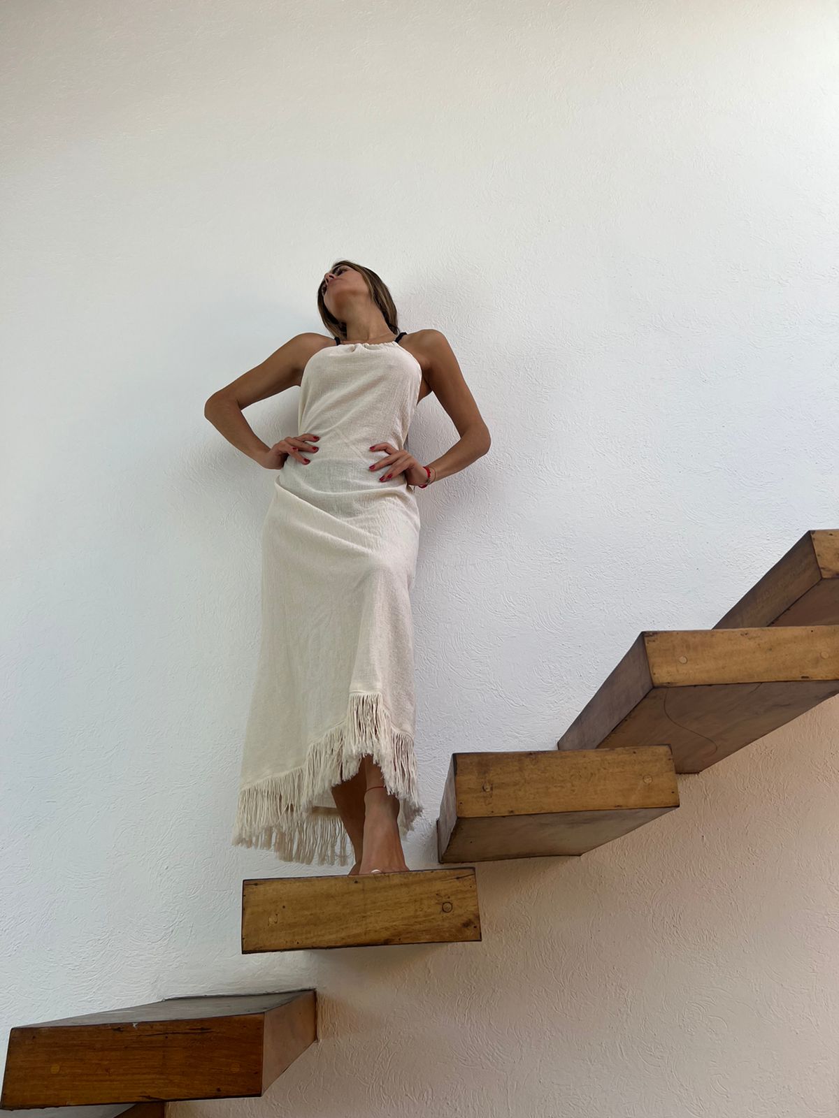 Handmade Boho Beach Maxi Dress "CRUSSY", by ALLE BOHO