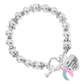 Where There is Love Pink & Blue Ribbon Bracelets