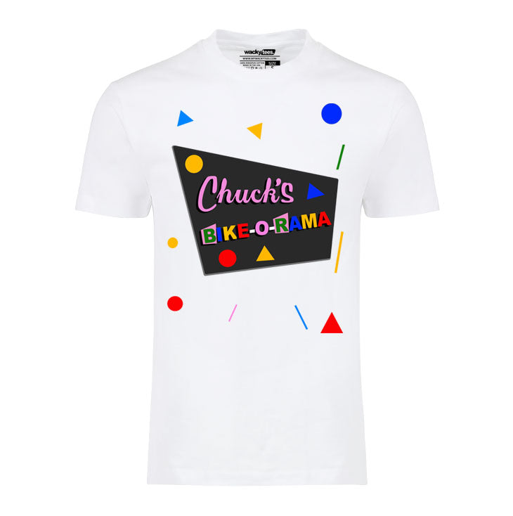 Pee Wee Herman Chucks Bike O Rama Big Adventure Graphic Tee Shirt