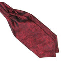 Wine Red Paisley Gentleman Collection Ascot/Cravat Tie