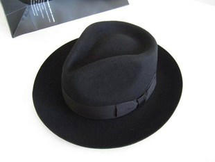Wool Fedora Hat Unisex Felt Fedoras Hats Adult Fashion Trilby Hats