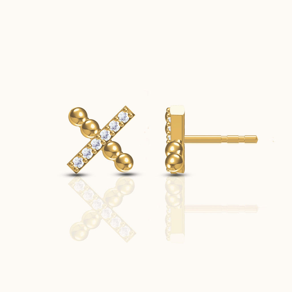 X Stud Earrings