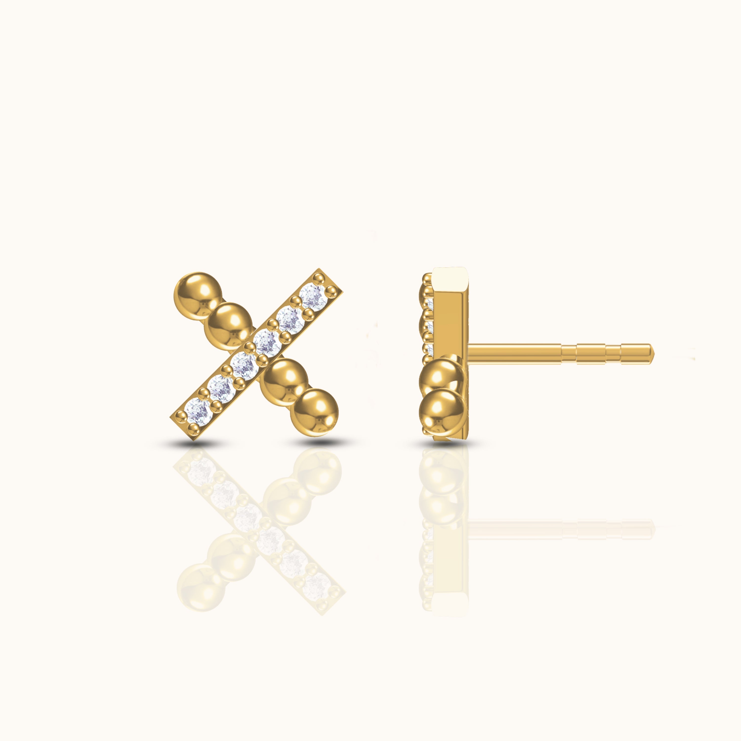 X Stud Earrings