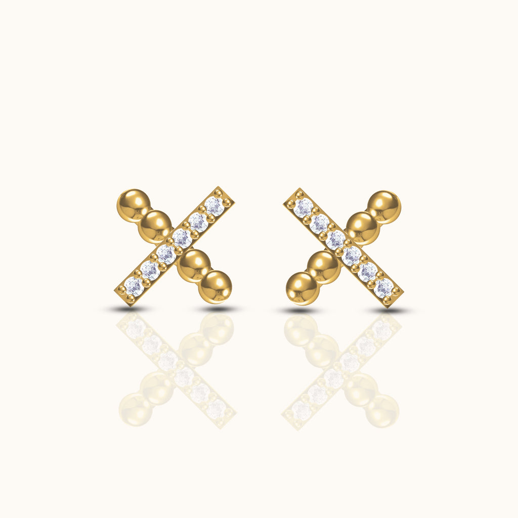 X Stud Earrings