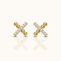 X Stud Earrings