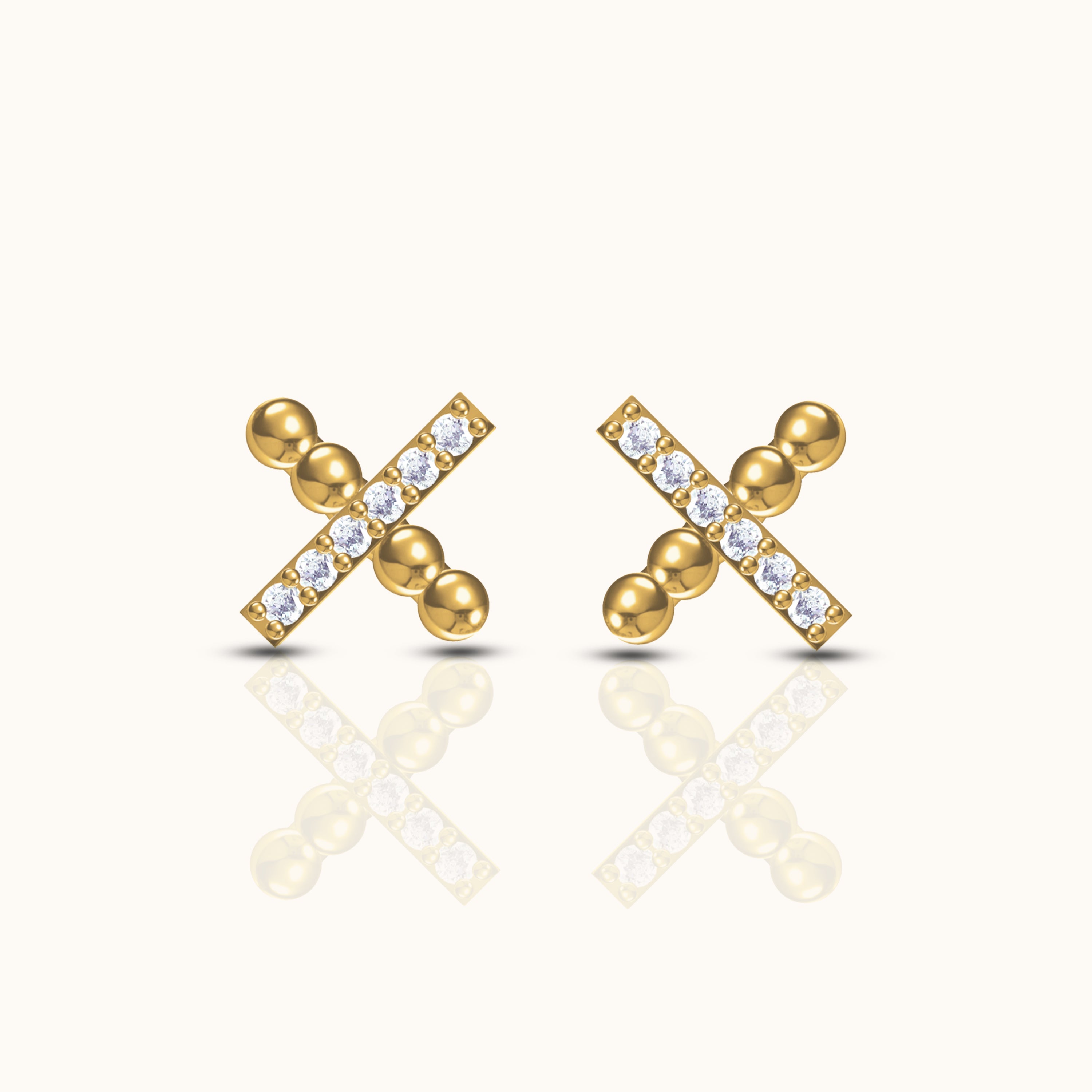 X Stud Earrings