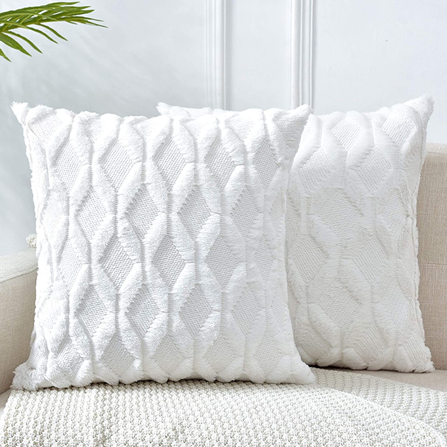 18"x18" Throw Pillow FULL set of cover and insert  Wide Variety of Colors reversable