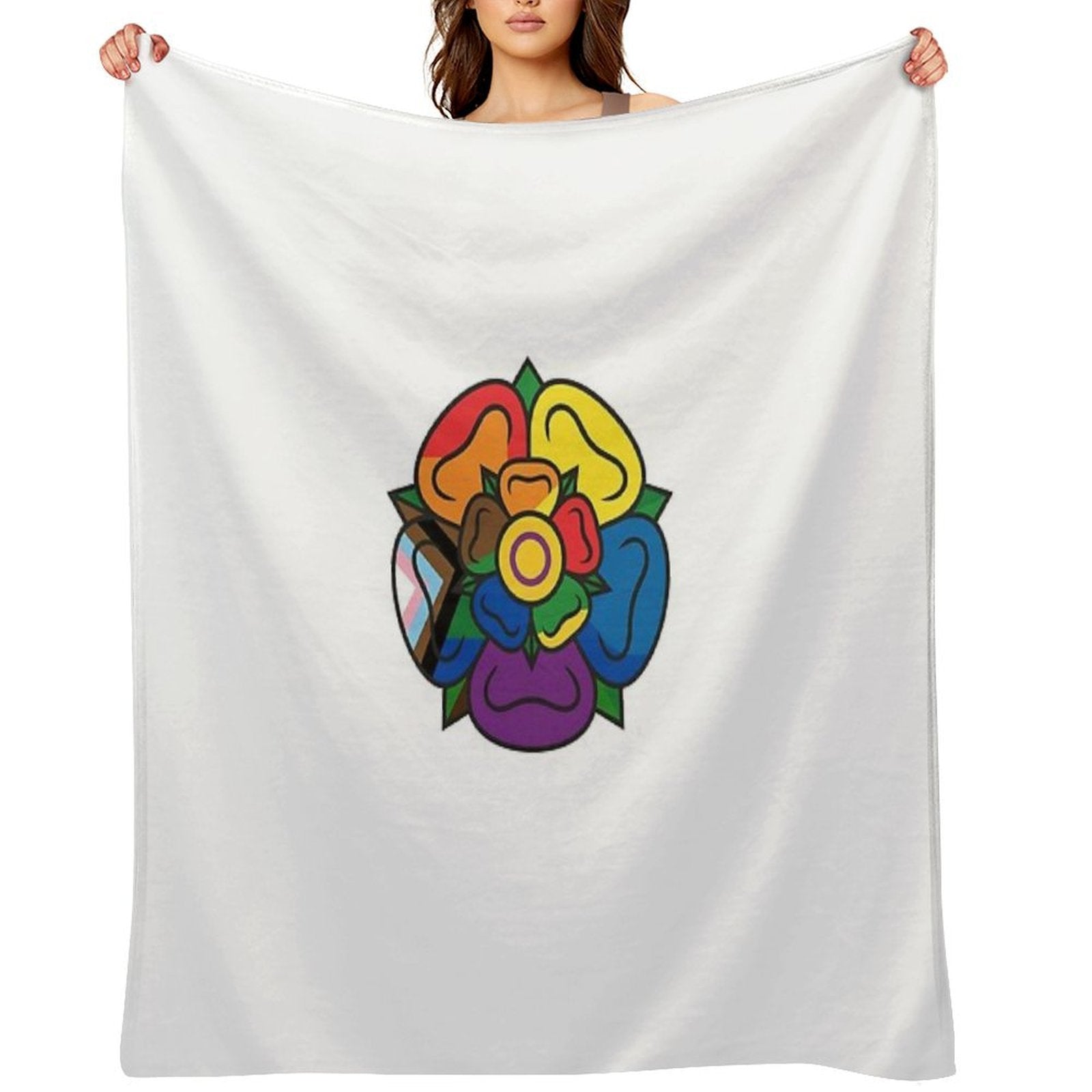 Pride Bloom Throw Blanket