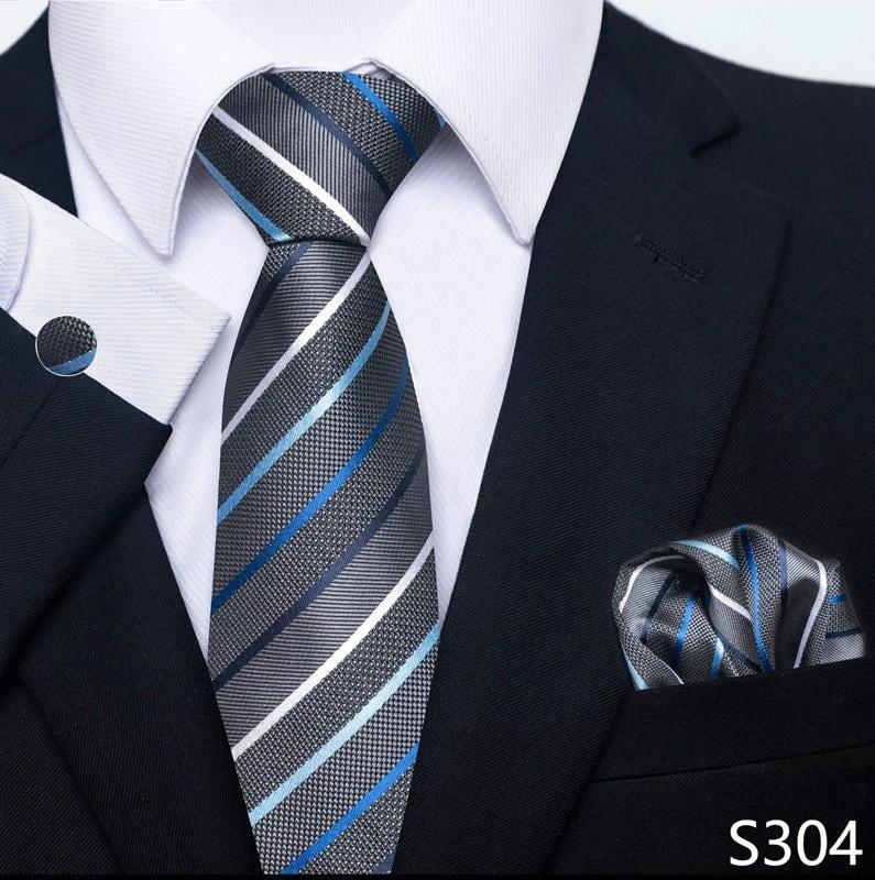 Men's Creative All-match Business Formal Wear Tie Scarf Cufflink Set