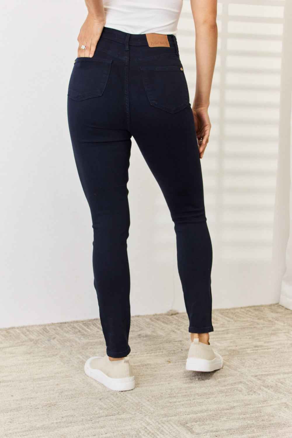 Judy Blue Tummy Control Skinny Jeans - Garment Dyed