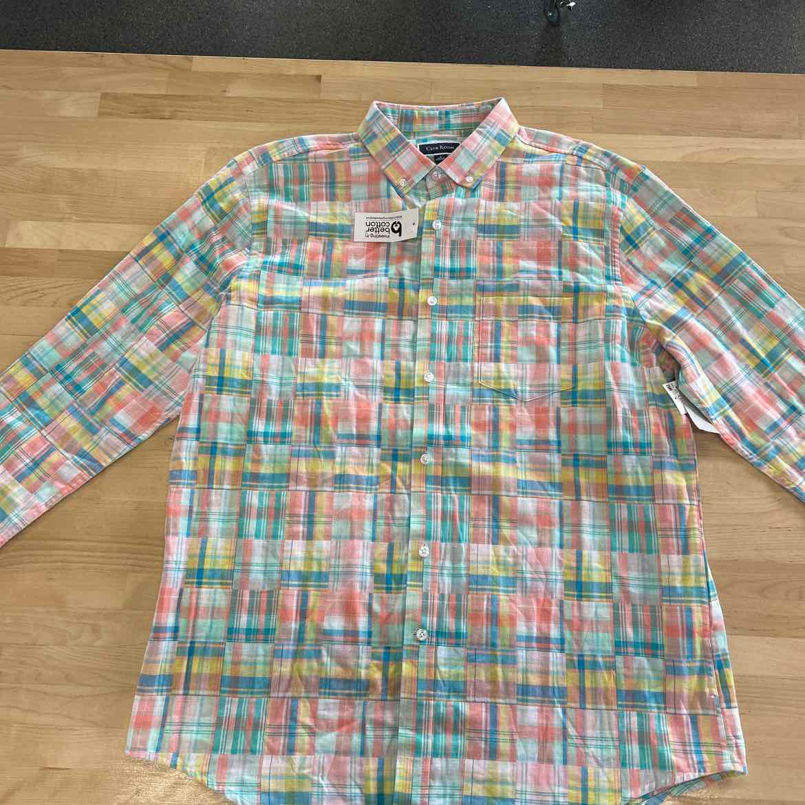 Club Room Mens Colorful Button up Shirt