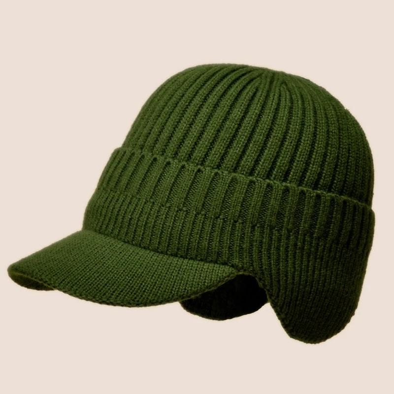 Men's Warm Ear Protection Knitted Beanie Hat