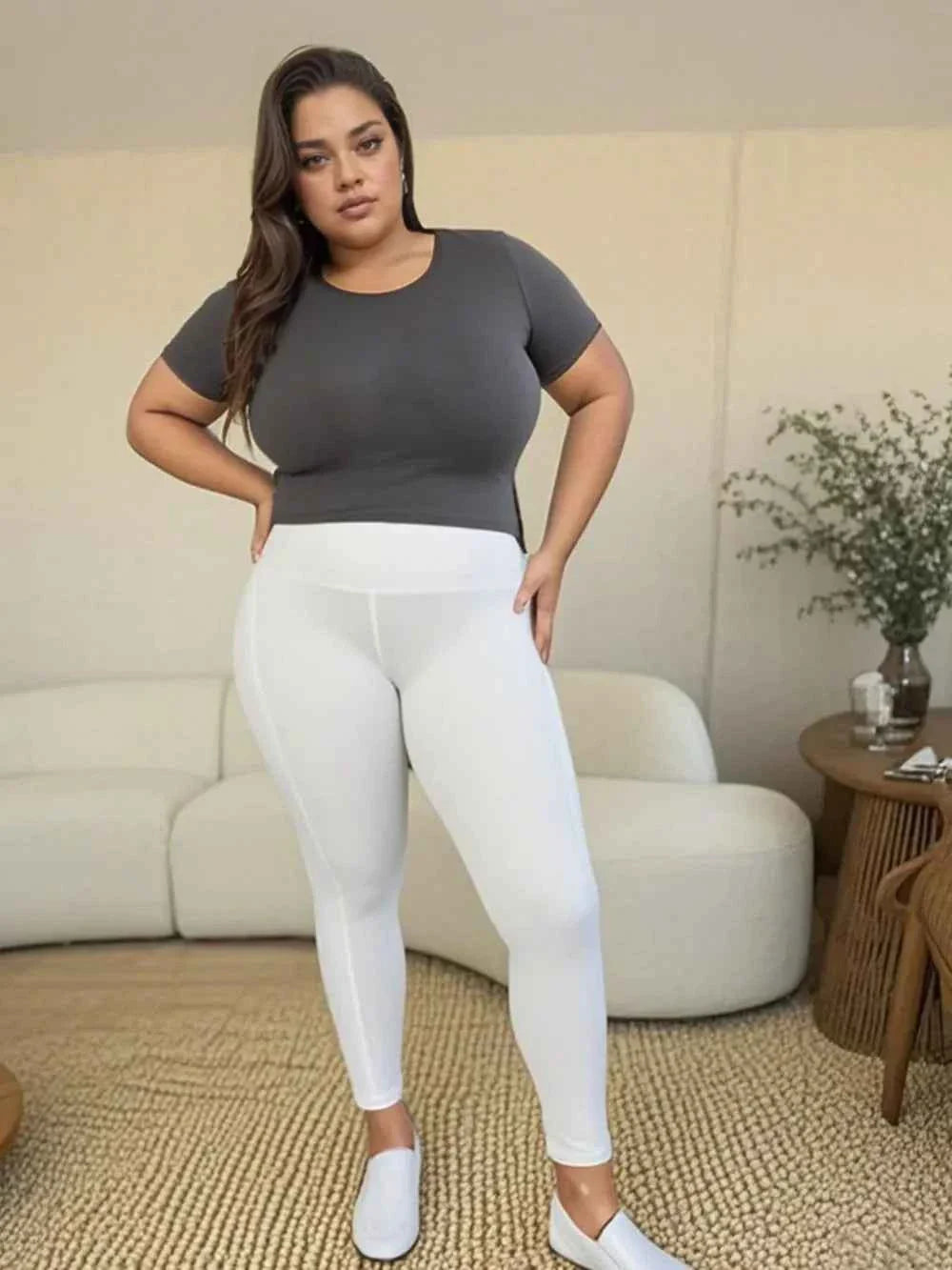 Wide Waistband Sports Leggings