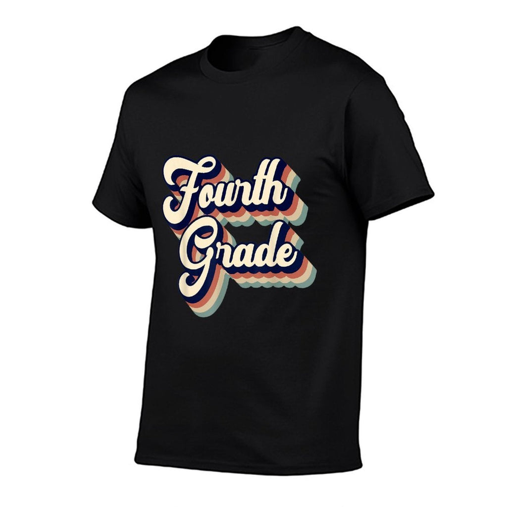 Fourth Grade Teacher Retro Vintage for Men Women  Slim-fit Cut T-Shirt