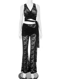 Women's Slim Fit V-neck Sling Vest Sheath Suit
