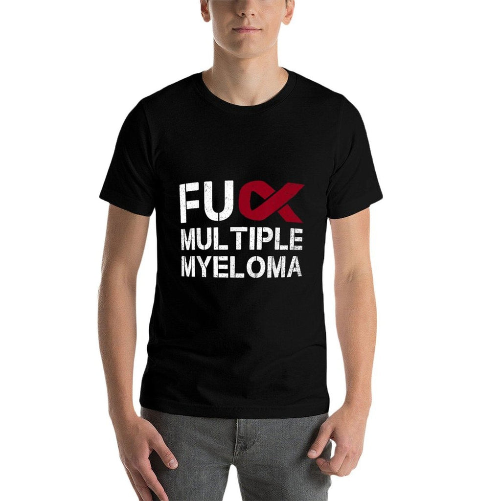 Fuck Multiple Myeloma Awareness Month Ribbon Warrior Fighter  Stretchy T-Shirt