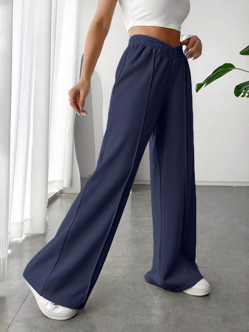 Wide Leg High Waist Pants for All
