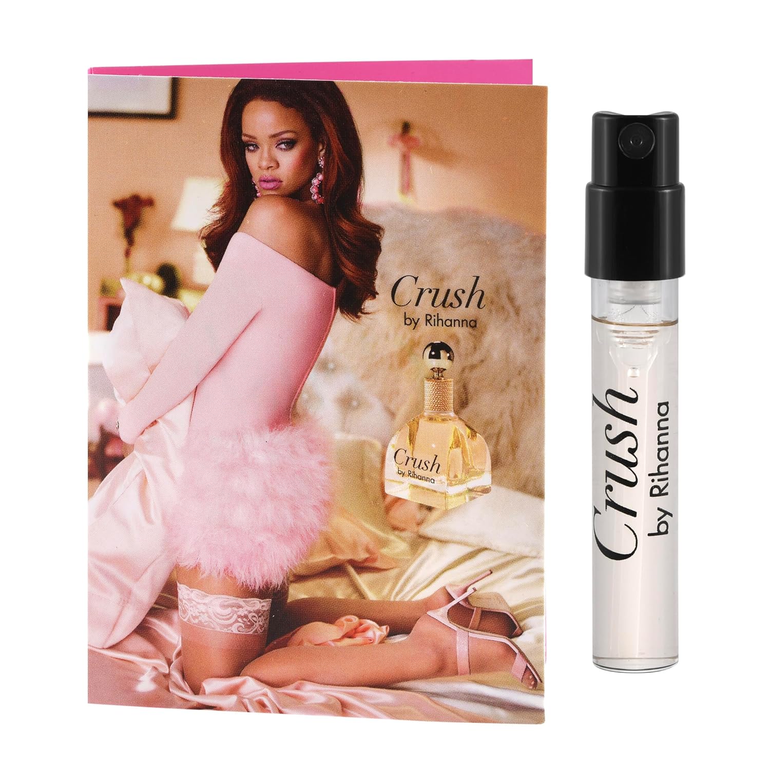 Rihanna Perfume 5 Samples Vial Set Crush Reb'l Fleur Kiss Rogue Rebell