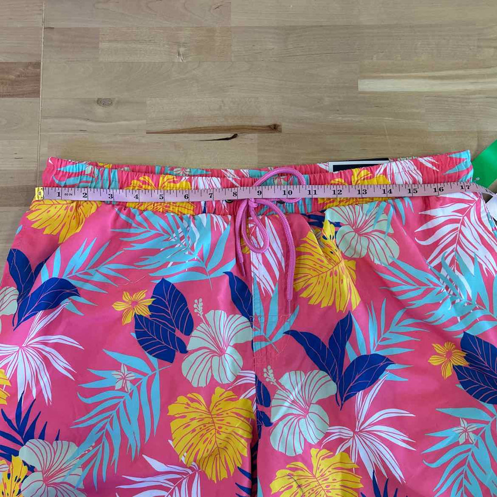 Club Room Men's Hibiscus Floral Print 7" Swim Trunks