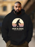 Men's Champion Print Hoodie – Soft Casual Pullover Streetwear