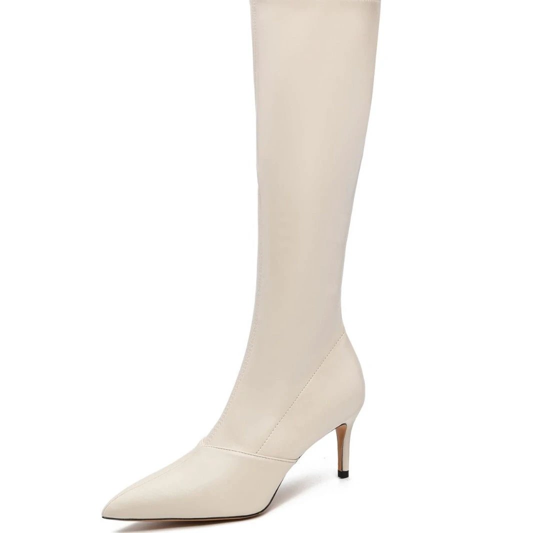 Stiletto Heel Women's High Boots Side Zipper Knight