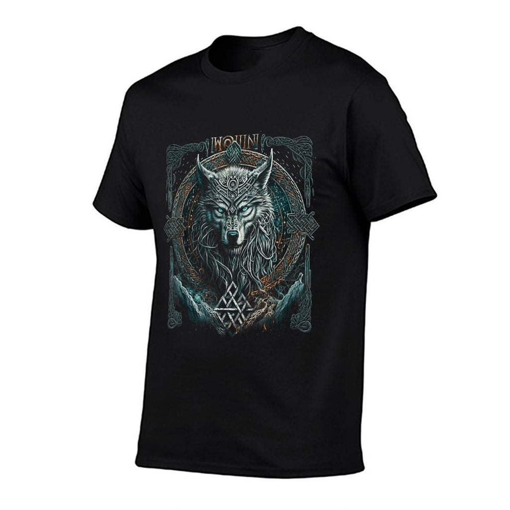 Odins Wolf Northman Valhalla Norse Mythology  Lightweight T-Shirt