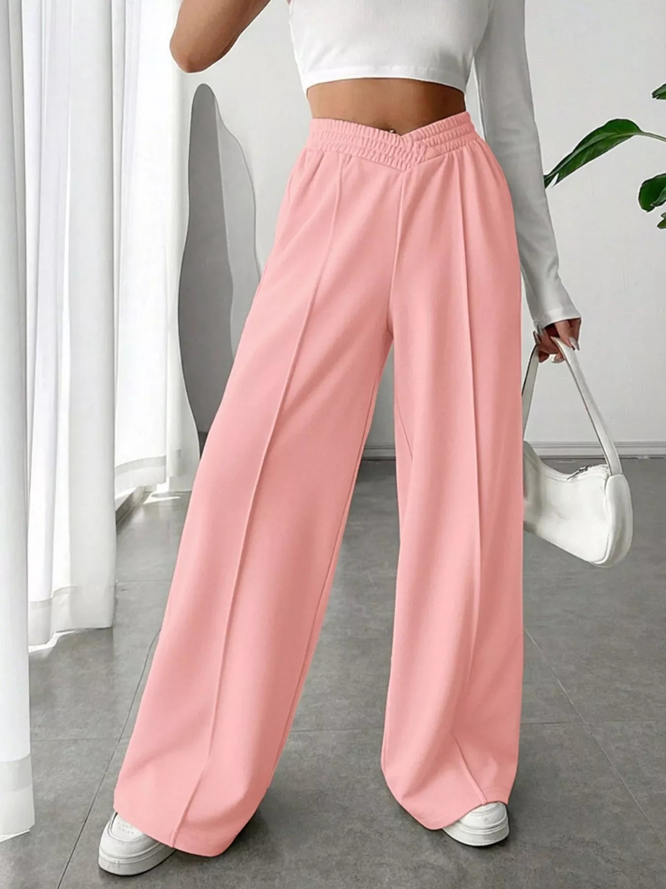 Wide Leg High Waist Pants for All