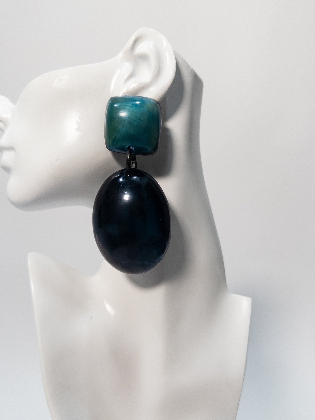 Afro Color Pop Horn Earrings